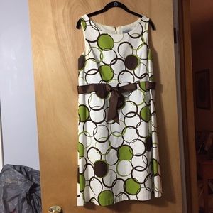 Jessica Howard A-line dress with ribbon belt